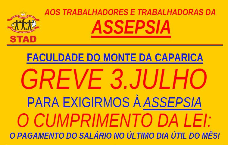 N74 ASSEPSIA GREVE Univ.M.Caparica