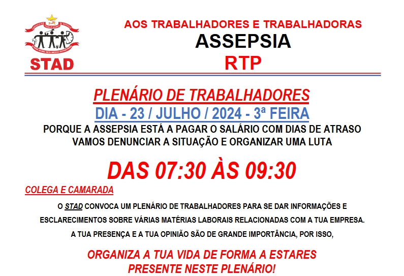 N 83 comunicado ASSEPSIA RTP