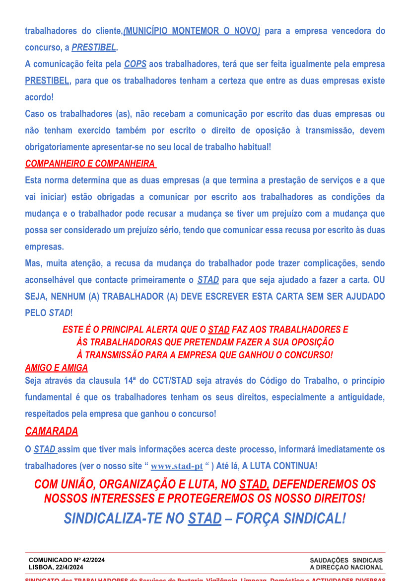 Nº 42 Municipio Montemor o Novo T.E 1.Maio.24b