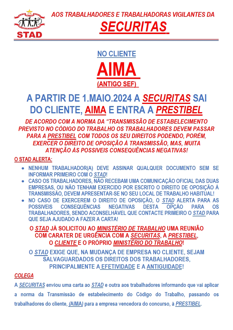 Nº 53 T.E AIMA 1.Maio.24 Securitas Prestibel 