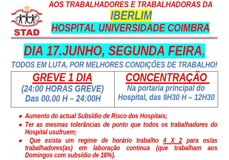 Nº 66 IBERLIM H.U.Coimbra LUTA GREVE.17062024a