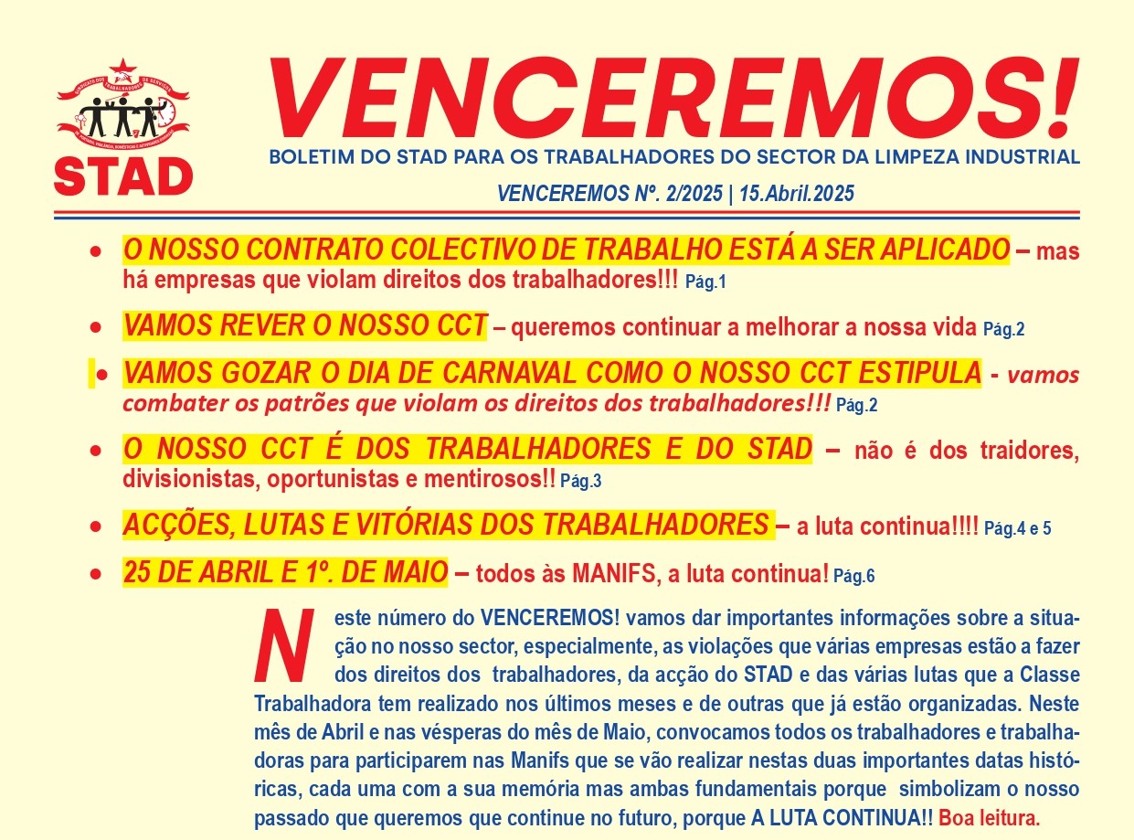 VENCEREMOS N.º 2 2025 capa