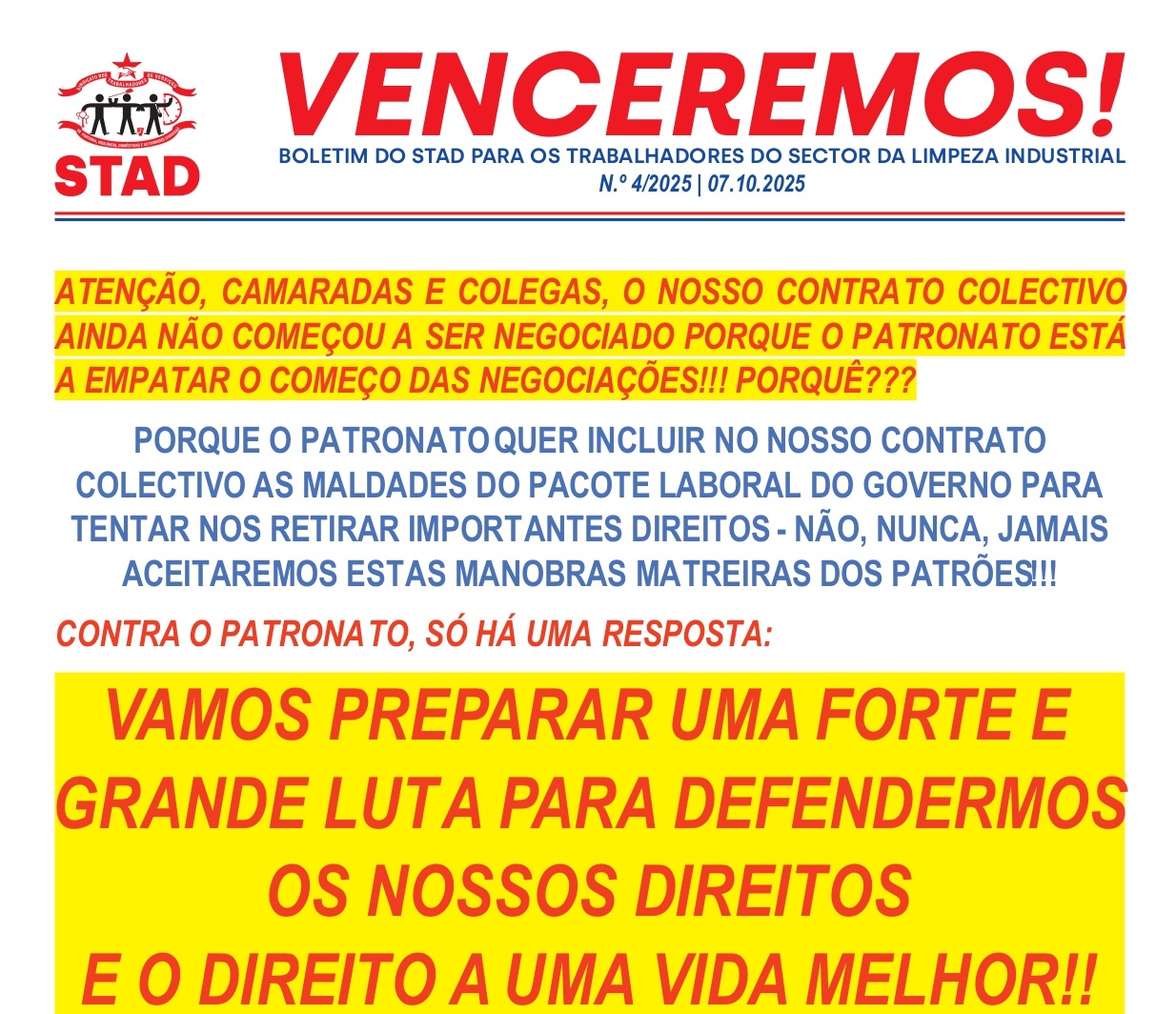 VENCEREMOS nº 4 OUT 2025 CAPA