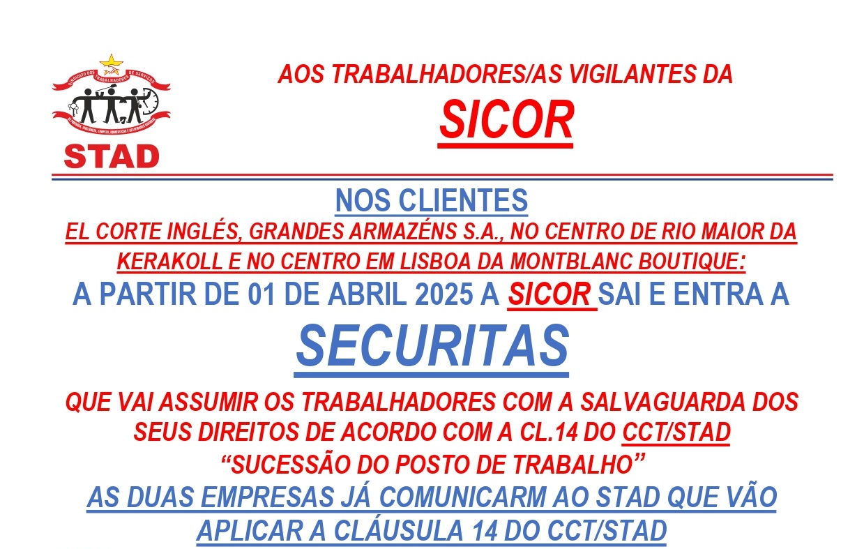Vigilância Sucessão SICOR SECURITAS El Corte Ingles page 0001