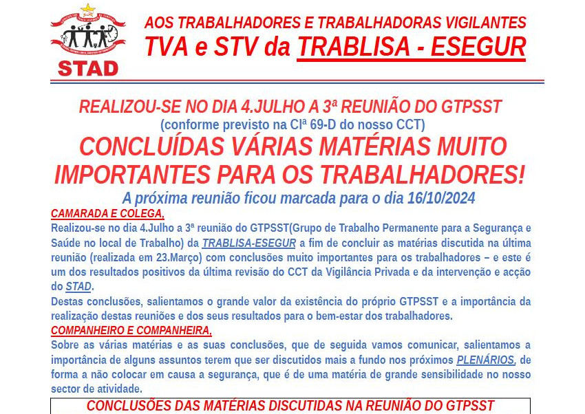 Nº 76 ESEGUR GTPSST Reunião04052024 a